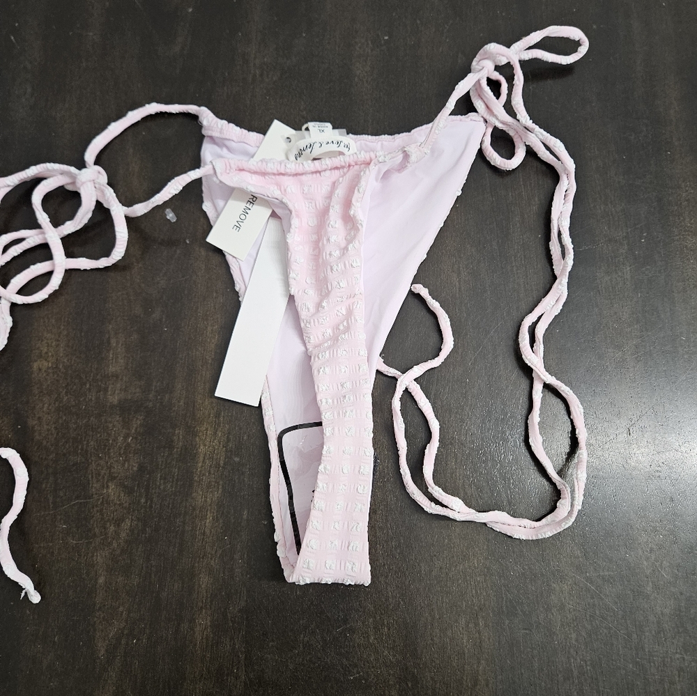 NWT For love and lemons pink bikini bottom XL new - Picture 5 of 8
